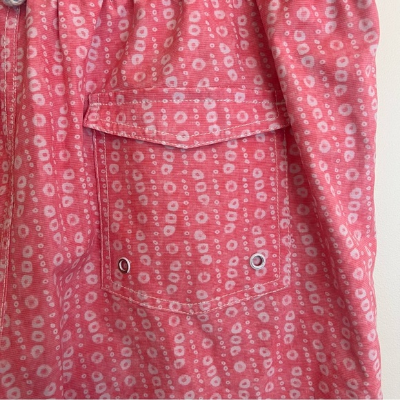 Johnnie-O Marco Swim Trunks 7" Pockets Mesh Lined Azalea Coral Pink Men’s Sz L - Picture 5 of 9